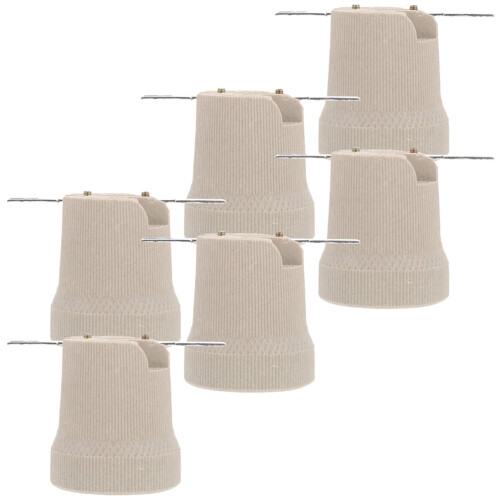 Soclu bec ceramic bej E27 2