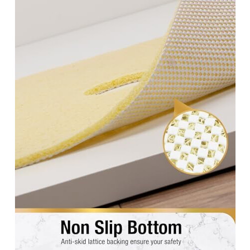 Skridsikker PVC-luffa-brusemåtte 68x61cm 2