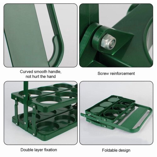 Porte-bouteilles pliable pour 6 bouteilles de cuisine 2