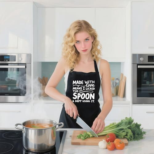 Women's Funny Cooking Apron with Pockets 1