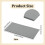 Conjunto de 3 Tapetes de Silicone para Prensa Térmica 7,80x3,94x0,14 Polegadas, Capa de Silicone para Prensa Térmica, Almofada de Espuma, 2