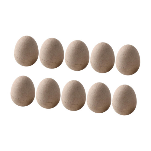 10Pcs Paper Mache Easter Eggs Empty Easter Eggs Creative Easter Baskets for Decorating DIY Craft Supplies for Easter Egg 1