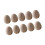 10Pcs Paper Mache Easter Eggs Empty Easter Eggs Creative Easter Baskets for Decorating DIY Craft Supplies for Easter Egg 5