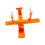 Model Display Making Painting Tool Model Plane Accessories Easy to Use Orange Stand 3