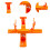 Model Display Making Painting Tool Model Plane Accessories Easy to Use Orange Stand 6