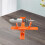 Model Display Making Painting Tool Model Plane Accessories Easy to Use Orange Stand 7