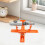 Model Display Making Painting Tool Model Plane Accessories Easy to Use Orange Stand 8