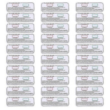 (As show, One size) 30 Pcs UVC Testing Strips for Disinfection Cabinet Indoor Light Test