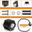 Πτυσσόμενη κλειδαριά ποδηλάτου, υψηλής ασφάλειας 85cm, με βάση στήριξης και 3 2