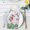 Hummingbird Paper Napkins Spring Summer Geranium Palm Leaf 4