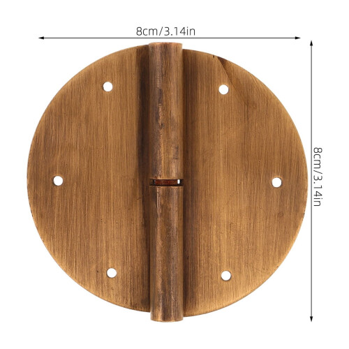 Cerniere per mobili in ottone vintage, resistenti, 2 pezzi 1