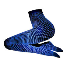 Luminous Fishnet Stockings for Women, Sex Mesh Pantyhose Stockings Hollow Shiny Tights Party Club Wear for Women J5Z4
