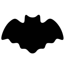 Halloween Rug Black Bats Washable Gothic 23.62x35.43in