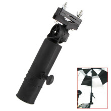 Universal Golf Trolley Umbrella Holder for Rounded-Handle Carts – Black, compatible with all golf cart umbrellas
