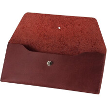 Carteira envelope de couro azul para dinheiro, masculina, para homens.