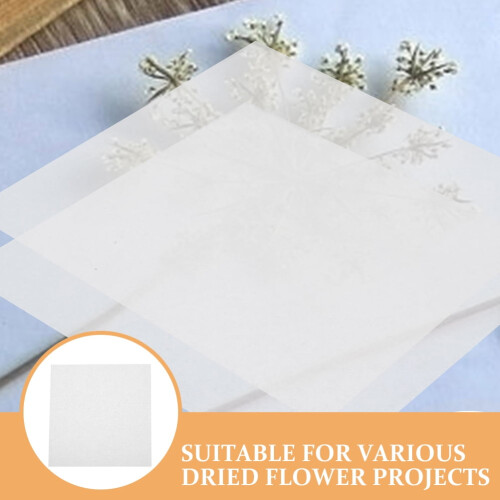 White Flower Pressing Backing Paper 14x14in 30 pcs 2