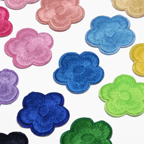 33-delte broderede blomster-påsyede lapper 1