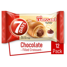 7Days Soft Croissant, Chocolate Croissant, Non-GMO (Pack of 12)