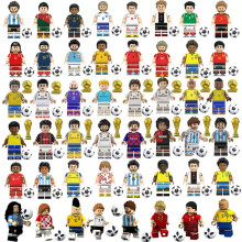 48PCS-A Soccer players Mini figure Building Blocks Kids Toys