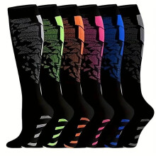 Men's Wool Cushion Crew Socks with Moisture Wicking Control Light Weight Breathable for Winter Outdoor Hiking Cycling,6 Pairs