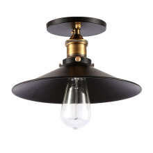 Black Industrial Edison Wall Lamp Metal Ceiling Light Fixture for Dining Room