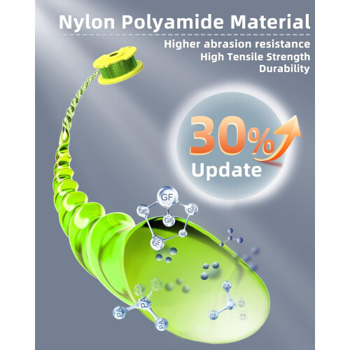 Σχοινί ζιζανιοκτόνου συμβατό με Ryobi ONE+ AC80RL3, πετονιά κοπής 0,08" (6 καρούλια + καπάκι) 2