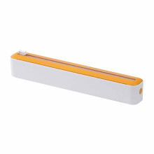 Refillable Wrap Dispenser with Cutter – Fits 12” x 1.57” Rolls – Reusable for Cling Film, Foil & Parchment – Compatible with standard wraps
