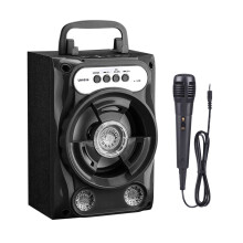 Bluetooth Speaker with Microphone, Portable Karaoke Machine, High Volume Sound, SD Card Playback, for Outdoor and Home Use