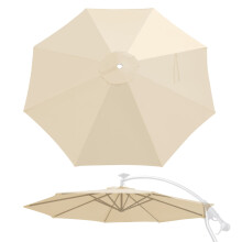 10ft 8 Ribs Umbrella Canopy Replacement for Cantilever Umbrella, Umbrella Replacement Canopy ONLY, Frame NOT Included