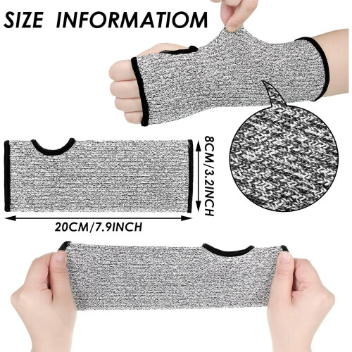 Schnittfeste Armstulpen mit Daumenloch, Stufe 5 1