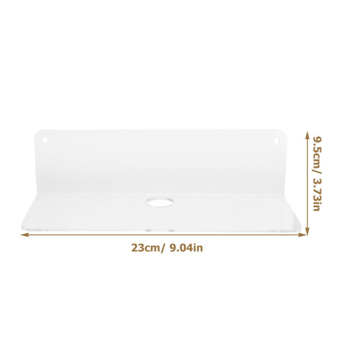 Διαφανές Ακρυλικό Πλωτό Ράφι 23x9x6cm 1