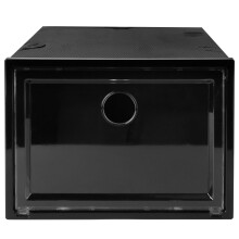 Tineasur Transparent Plastic Shoe Storage Box with Visual Window, PP Material, Home Organizer, 1 Piece