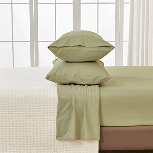 Twin Sage Brushed Microfiber Sheet Set 3-Piece 1