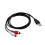 Cabo USB A para 2x RCA para PC e TV com adaptador de áudio e vídeo auxiliar. 6