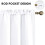 Cortinas brancas com isolamento térmico, 96,5 x 160 cm (38 x 63 polegadas), conjunto com 2 unidades. 4