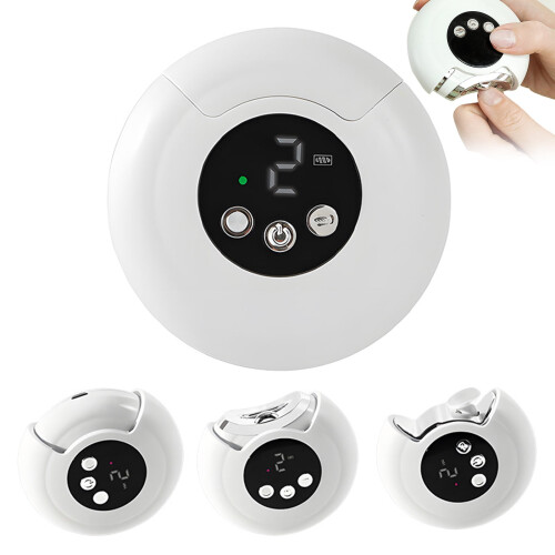 Cortador de unhas elétrico YOCBZ com luz LED, 3 velocidades 1