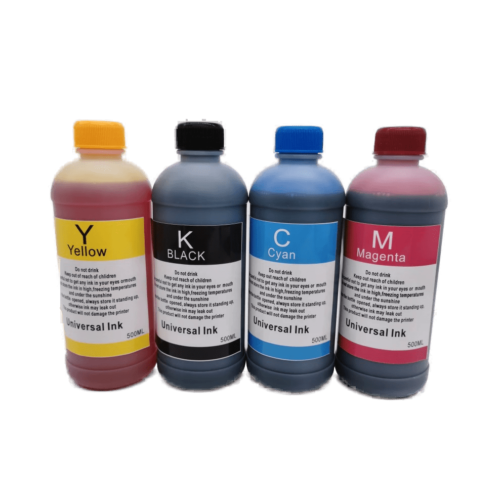 Universal 500Ml Premium Dye Bulk Refill Ink Bottles For All Inkjet Printers - 4 Colors 9557311899751