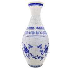 Plastic Arts Puzzle Vase – Arc Design 3D Jigsaw Flower Vase for Home/Office Decoration & Arrangement