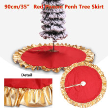 Christmas Tree Skirt Round Soft Christmas Tree Skirts Christmas Ornaments Rustics Thicker Winter Tree Rugs for Home Holiday Party Arts Decorations