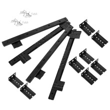 OUNONA 1 Set Slide Rail Rolled Steel Keyboard Support Computer Table