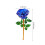 Ornamento de rosa de cristal, flor de vidro de 24 cm (9,5 polegadas) 2