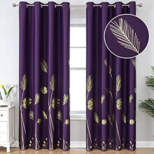 Cuirtíní dorcha corcra 52x102 orlach teirmeacha 2 phíosa