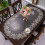 Nappe brodée, chemin de table en dentelle, chemin de table ovale pour table basse, napperon, set de table, écharpe de chevet ou de commode 1