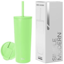 Gobelet isotherme classique de 710 ml avec couvercle et paille | Bouteille réutilisable en acier inoxydable pour café/eau | Idée cadeau pour elle