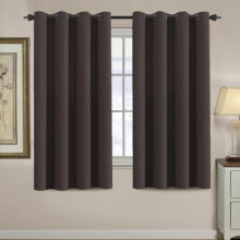 Blackout Curtains Chocolate Brown 52"x63" 1 Panel