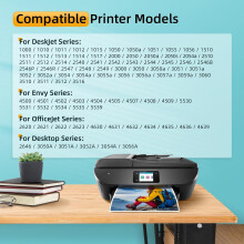 Cartuchos de tinta JUNXIAO61XL (negro y color) compatibles con HP61 para Envy4500/5530/4502, OfficeJet4630/4610/2620, DeskJet1000/2540