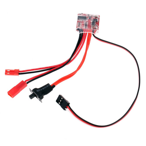 20A Brushed ESC με διακόπτη φρένου για αυτοκίνητο/σκάφος, συμβατό με Brushed Motor