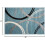 Wavy Circles Accent Rug with Jute Backing Blue 2 ft x 3 ft 2