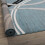 Wavy Circles Accent Rug with Jute Backing Blue 2 ft x 3 ft 4