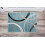 Wavy Circles Accent Rug with Jute Backing Blue 2 ft x 3 ft 8